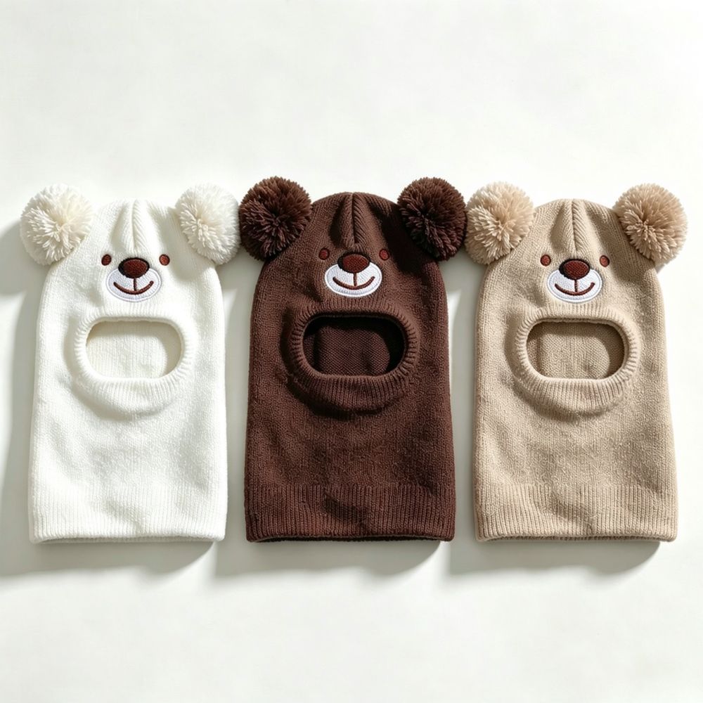 Infant Beanie Hat With Ears - Зимняя утепленная детская шапка с ушками
