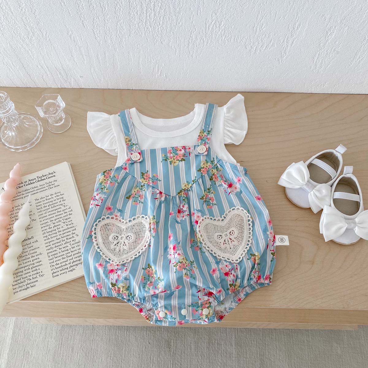 2 шт., детское боди с рукавами – обзор и цена Newborn Baby Girl Romper Floral
