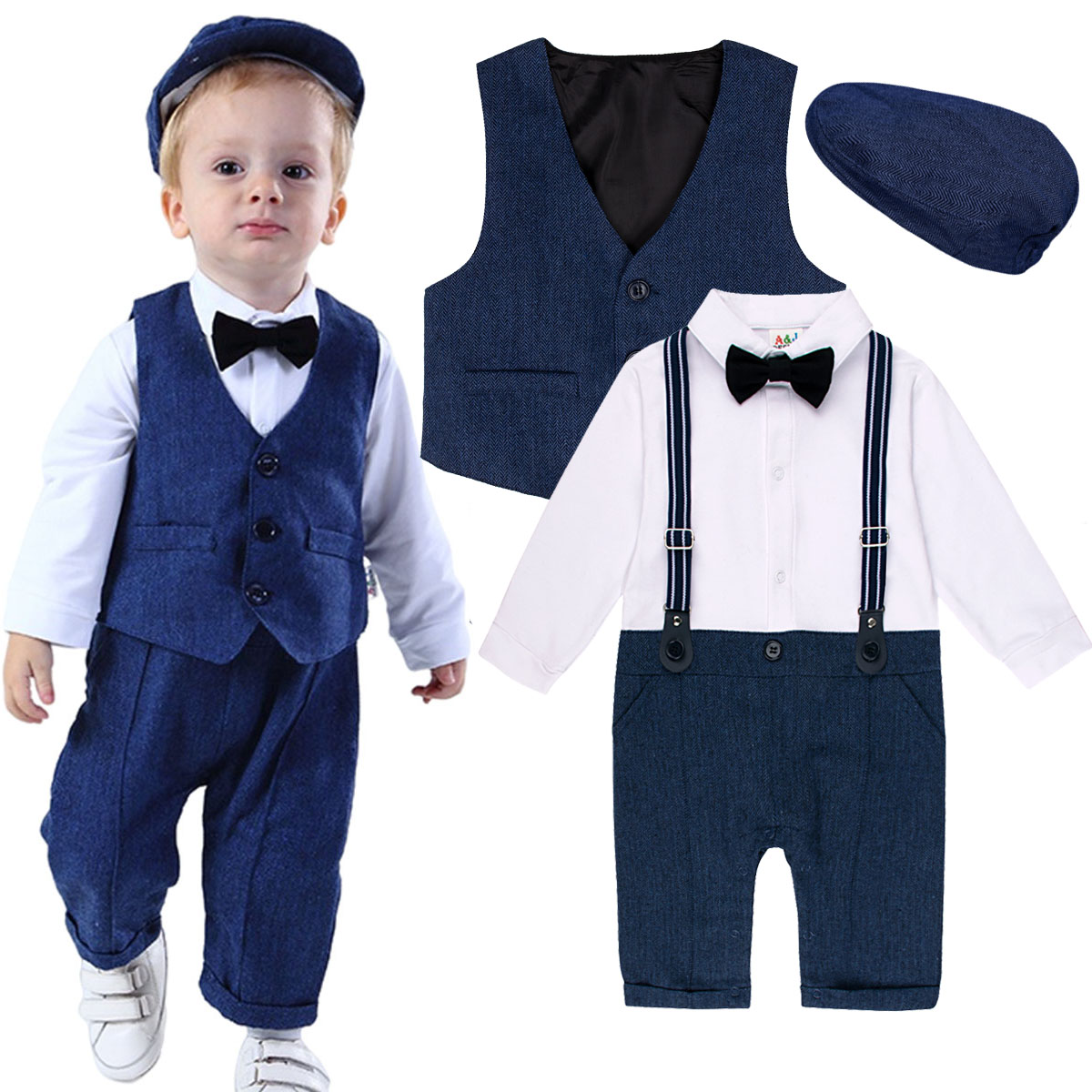 Одежда для маленьких мальчиков – обзор и цена Baby Boy Suit Set Baptism
